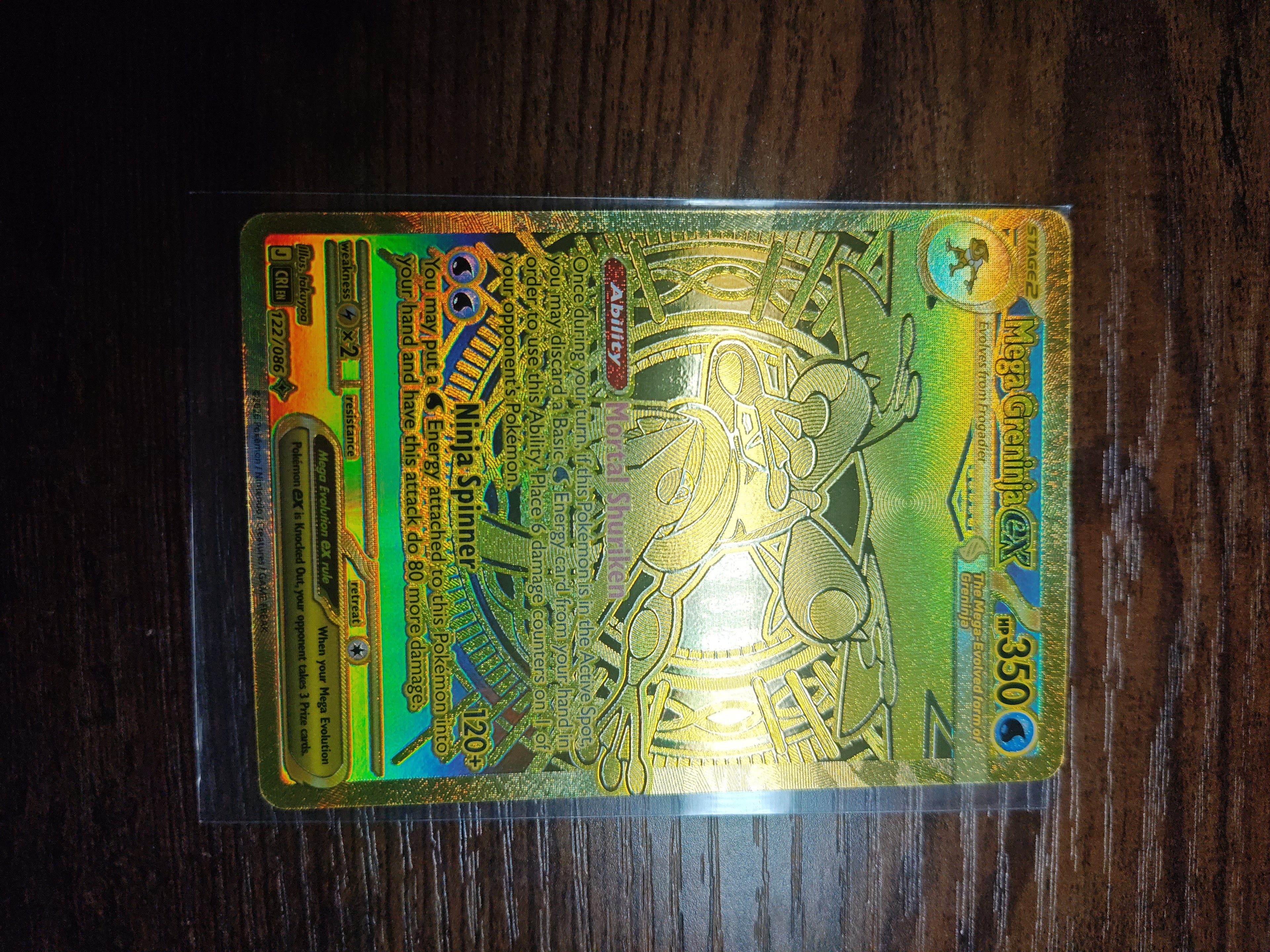 Mega Greninja EX Gold